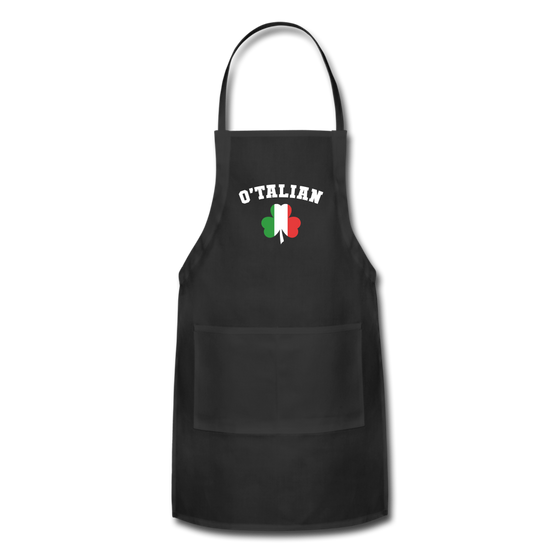 O'talian St. Patrick's Apron - black