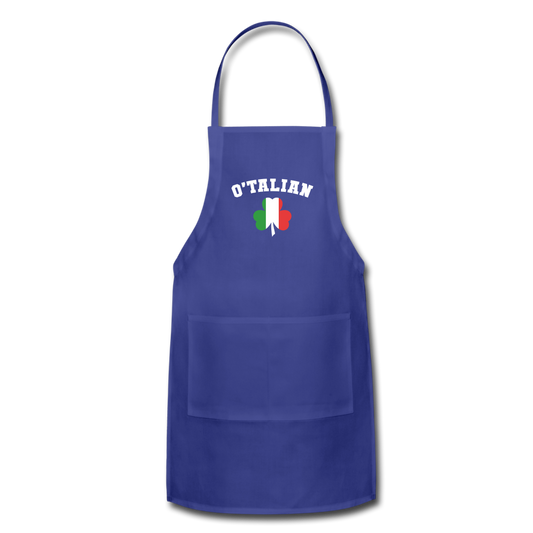 O'talian St. Patrick's Apron - royal blue