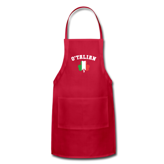 O'talian St. Patrick's Apron - red