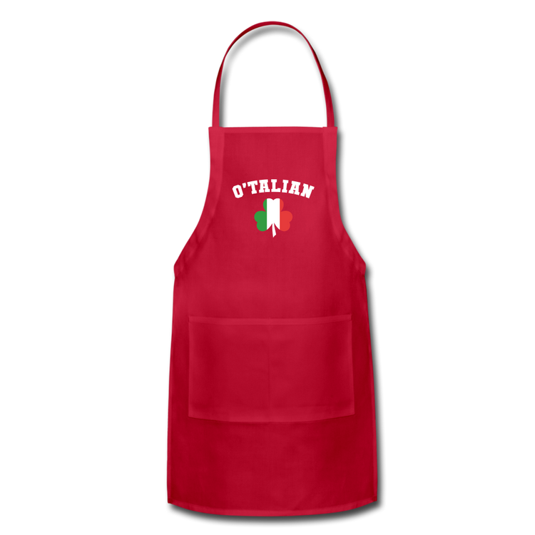 O'talian St. Patrick's Apron - red