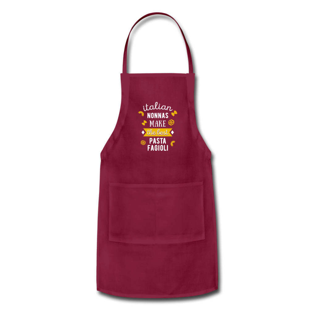 Italian nonnas make the best pasta fagioli Apron - burgundy