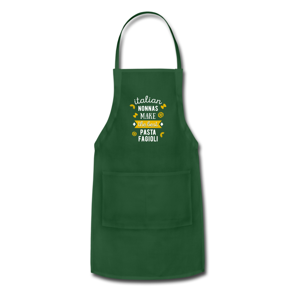 Italian nonnas make the best pasta fagioli Apron - forest green