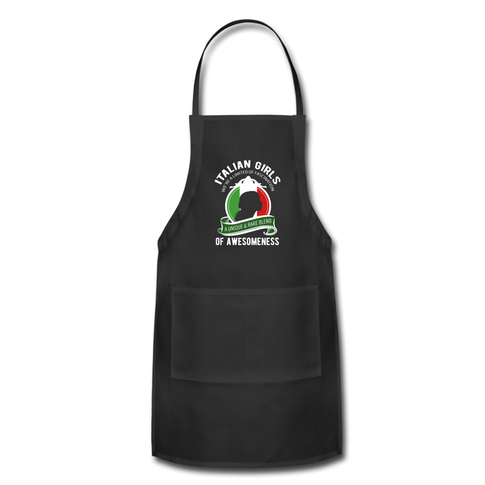 Italian Girls a unique & rare blend Apron - black
