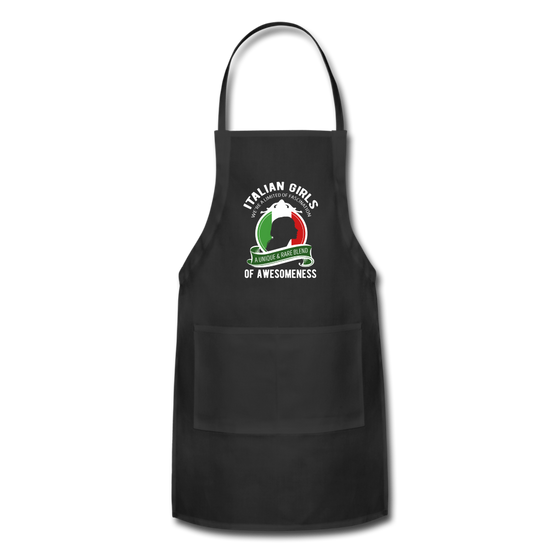 Italian Girls a unique & rare blend Apron - black