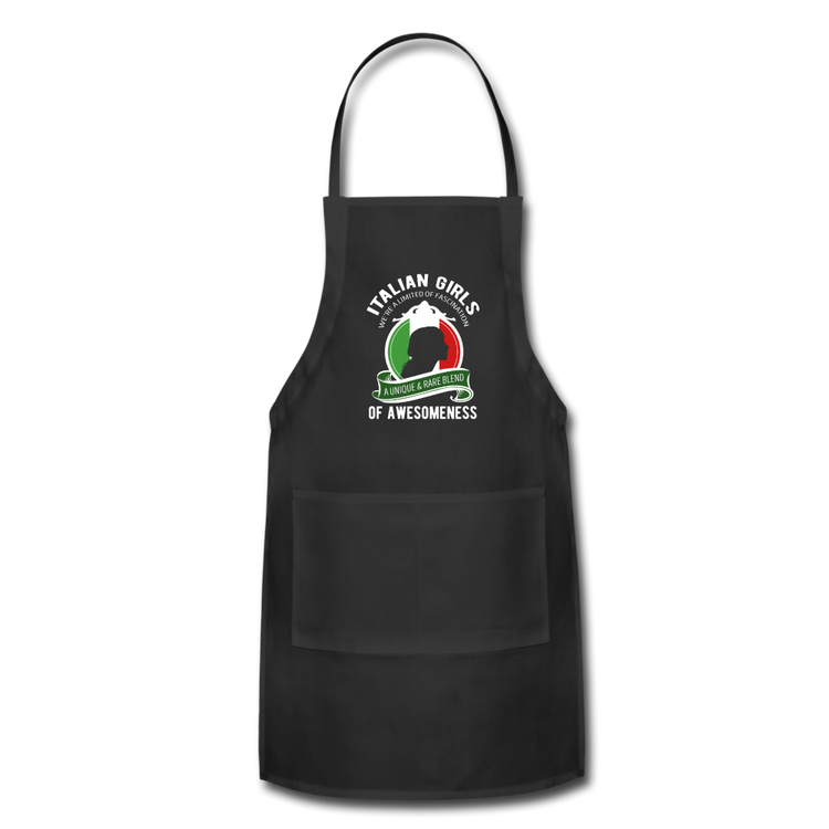 Italian Girls a unique & rare blend Apron - black