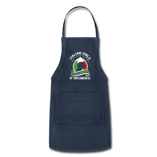 Italian Girls a unique & rare blend Apron - navy