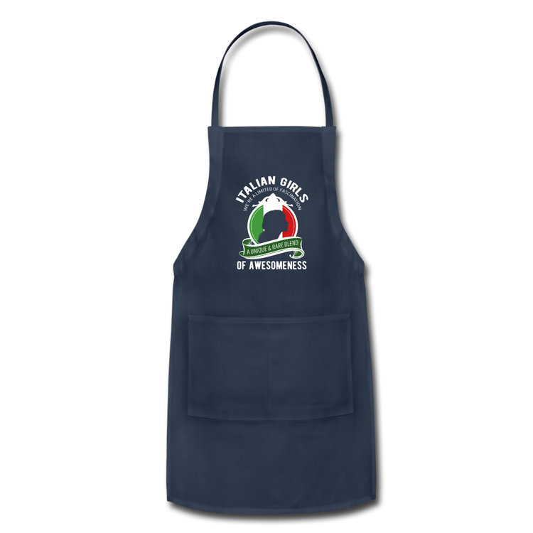 Italian Girls a unique & rare blend Apron - navy