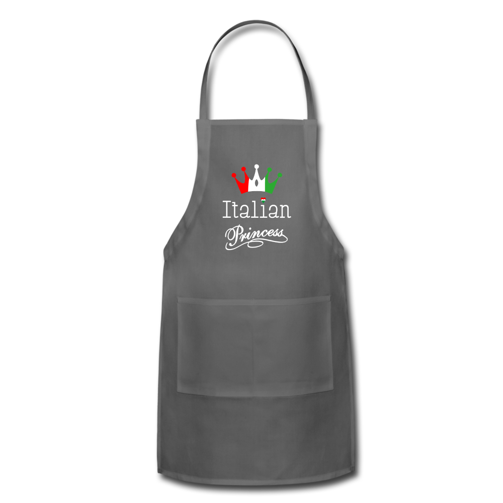 Italian Princes Apron - charcoal