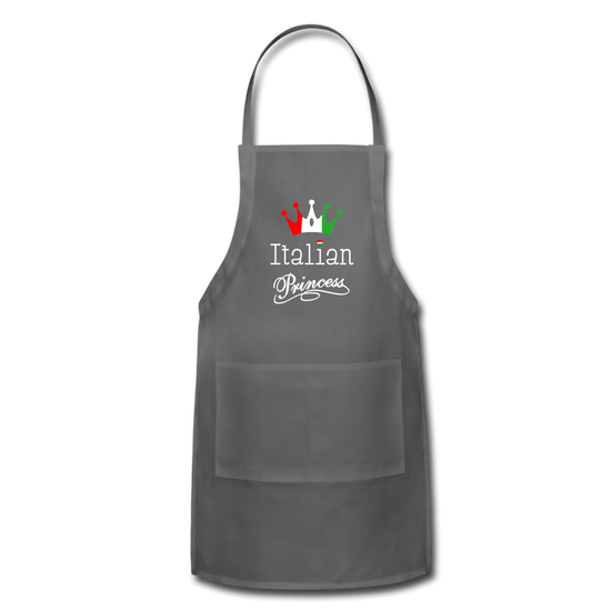 Italian Princes Apron - charcoal