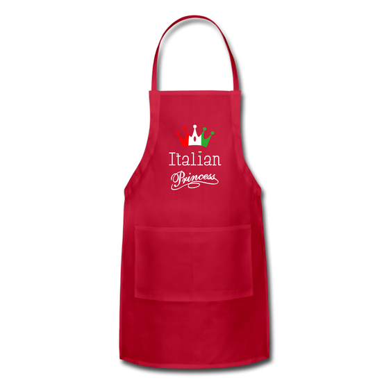 Italian Princes Apron - red