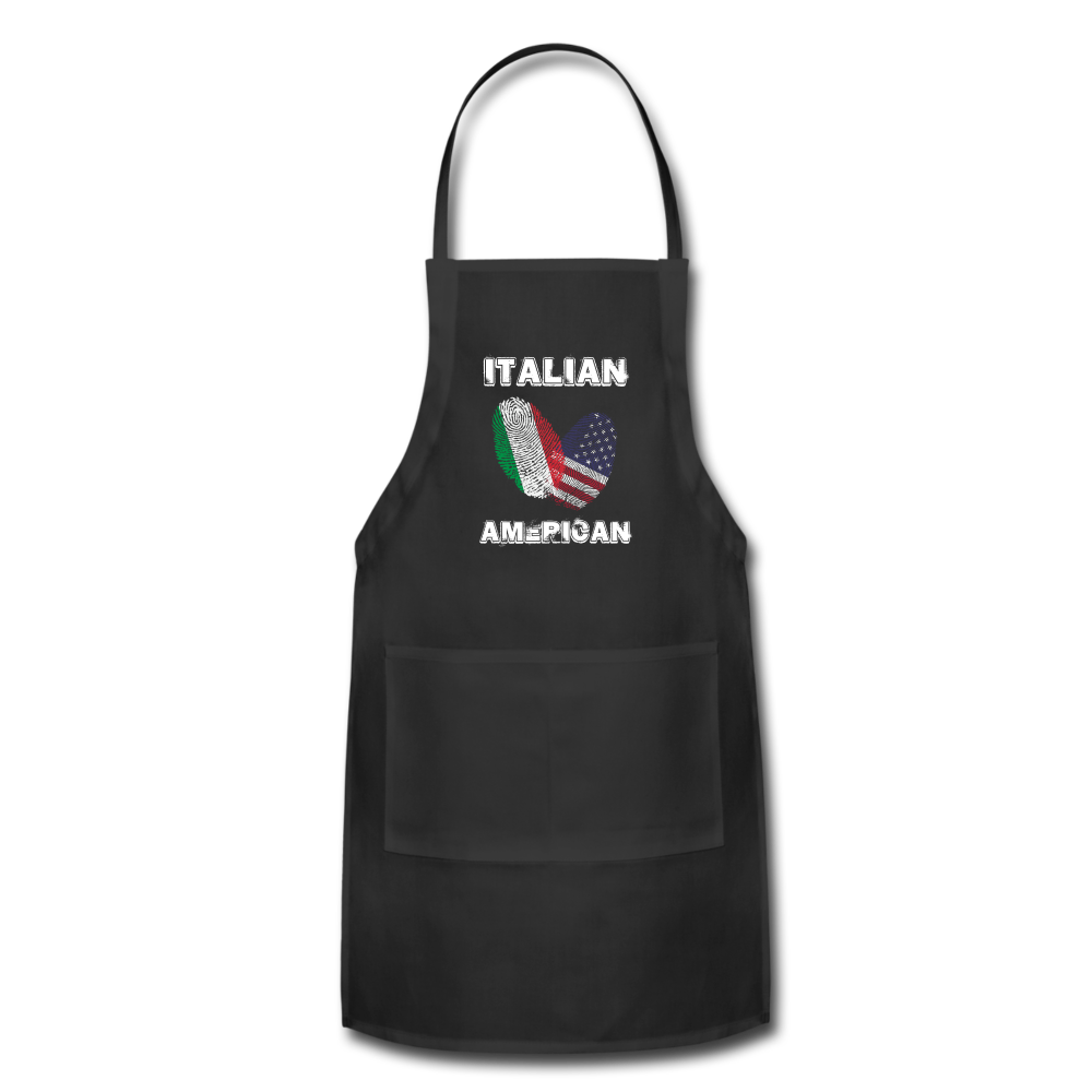 Italian American Apron - black
