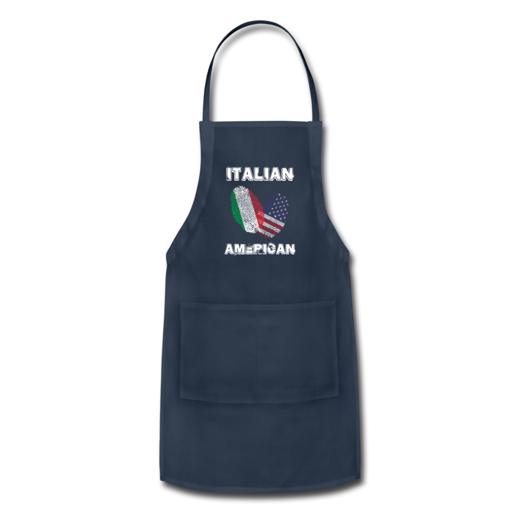 Italian American Apron - navy