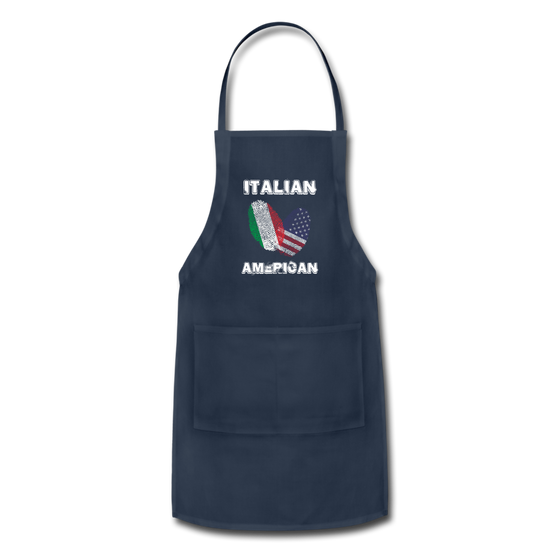 Italian American Apron - navy