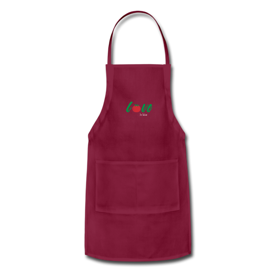 Love I'm Italian Apron - burgundy