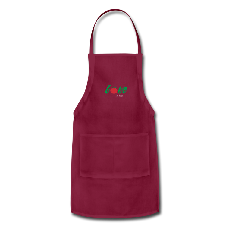 Love I'm Italian Apron - burgundy