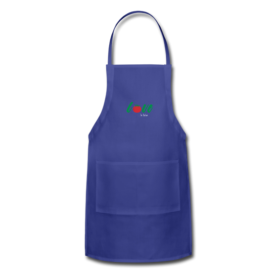 Love I'm Italian Apron - royal blue