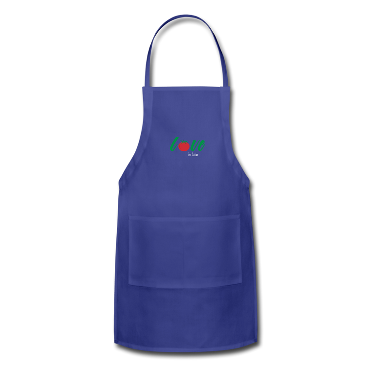 Love I'm Italian Apron - royal blue