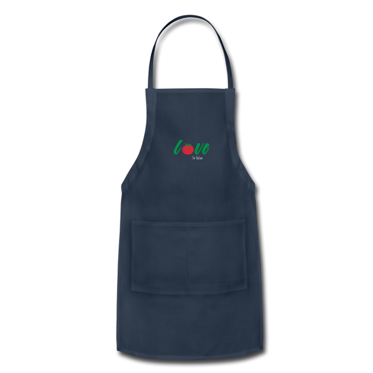 Love I'm Italian Apron - navy