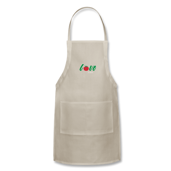 Love I'm Italian Apron - natural