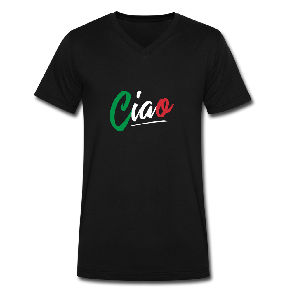 Ciao Unisex V-neck T-shirt - black