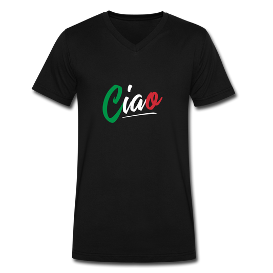 Ciao Unisex V-neck T-shirt - black