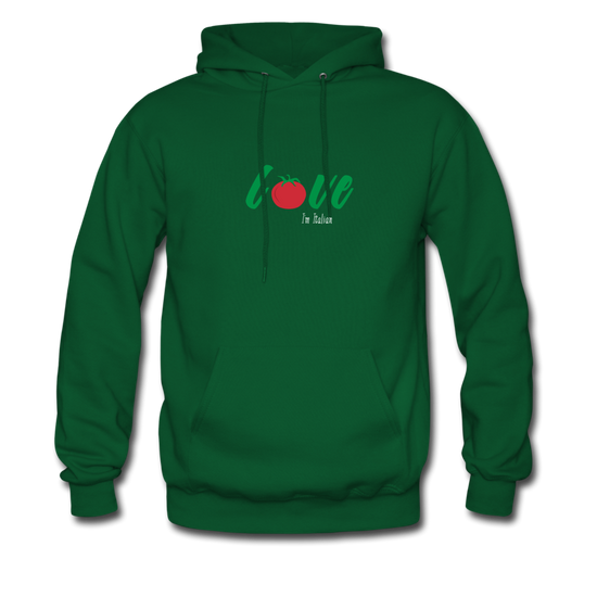 Love I'm Italian Unisex Hoodie - forest green