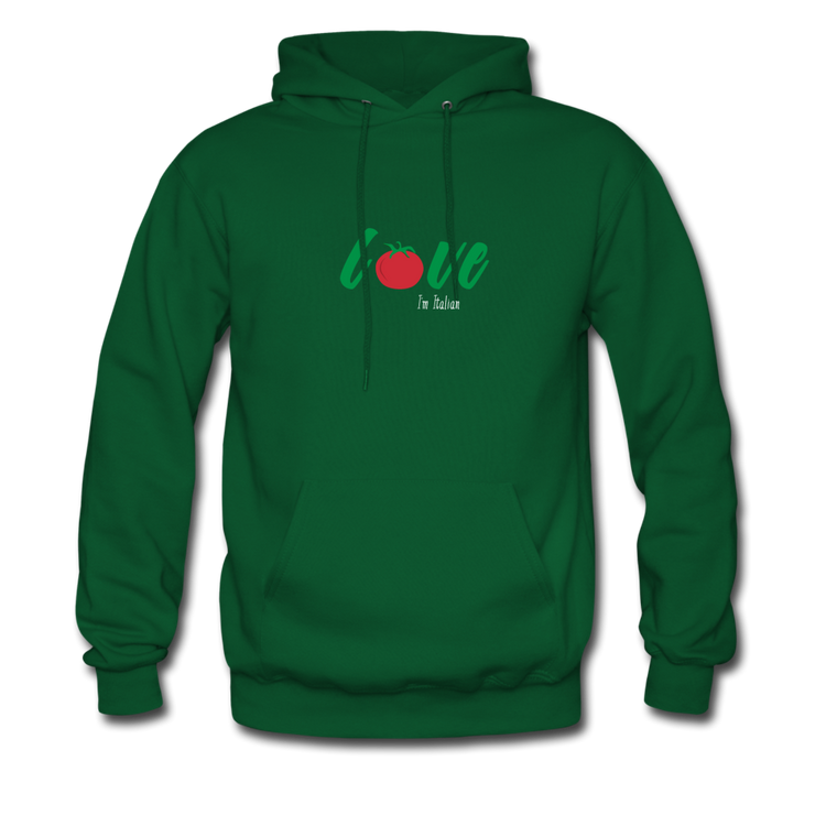 Love I'm Italian Unisex Hoodie - forest green