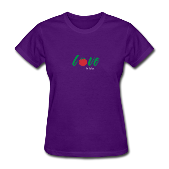 Love I'm Italian Women's T-Shirt - purple