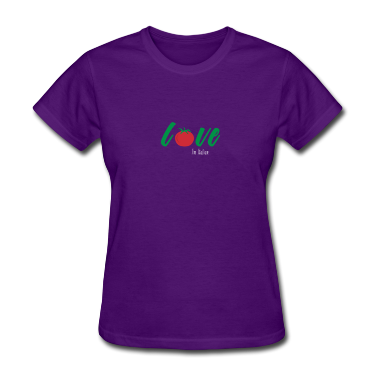 Love I'm Italian Women's T-Shirt - purple