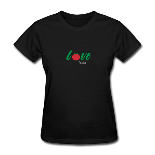 Love I'm Italian Women's T-Shirt - black