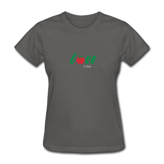 Love I'm Italian Women's T-Shirt - charcoal