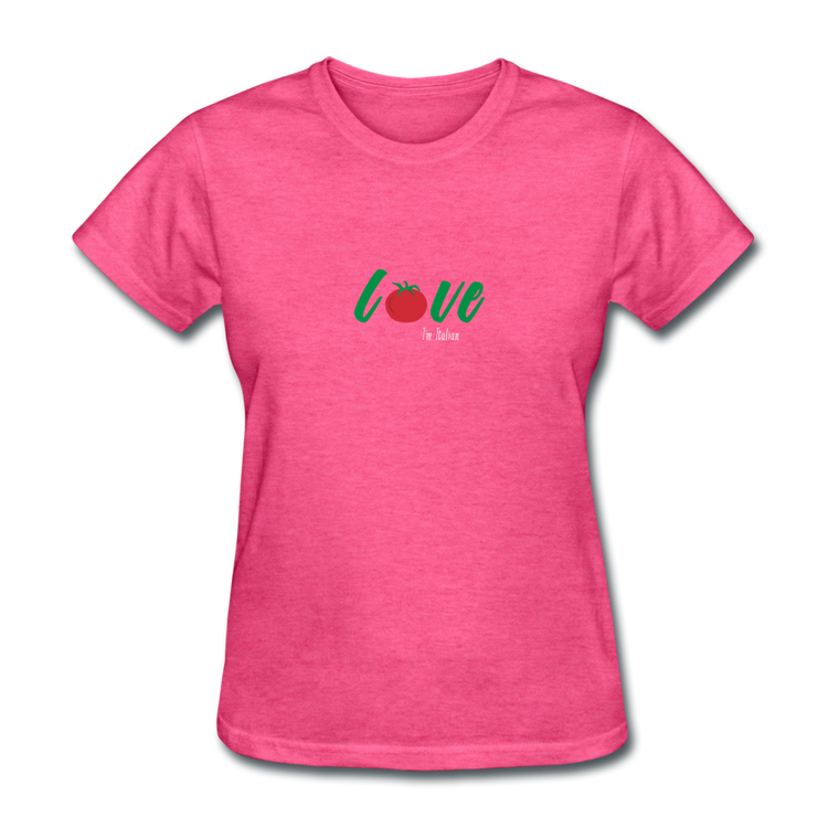 Love I'm Italian Women's T-Shirt - heather pink