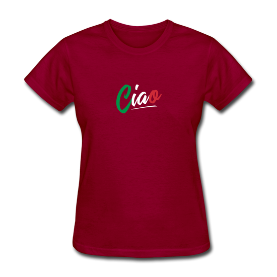 Ciao Women's T-Shirt - dark red