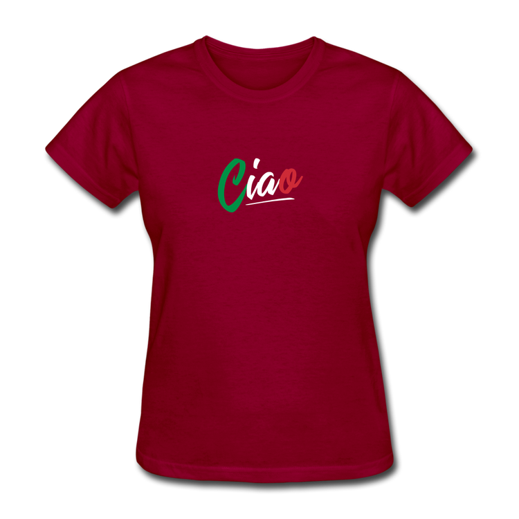 Ciao Women's T-Shirt - dark red