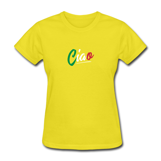 Ciao Women's T-Shirt - yellow