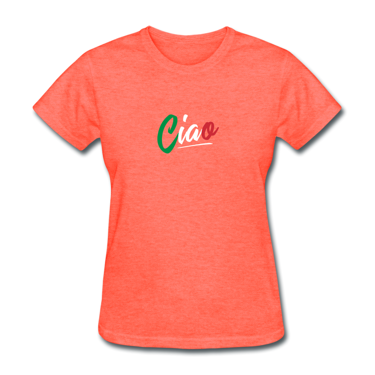 Ciao Women's T-Shirt - heather coral