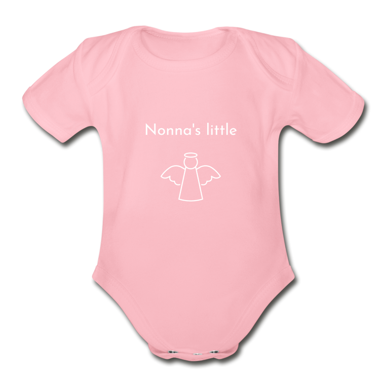 Nonna's little angel Organic Onesie - light pink