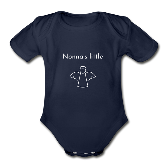 Nonna's little angel Organic Onesie - dark navy