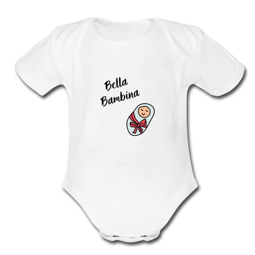 Bella bambina Organic Onesie - white