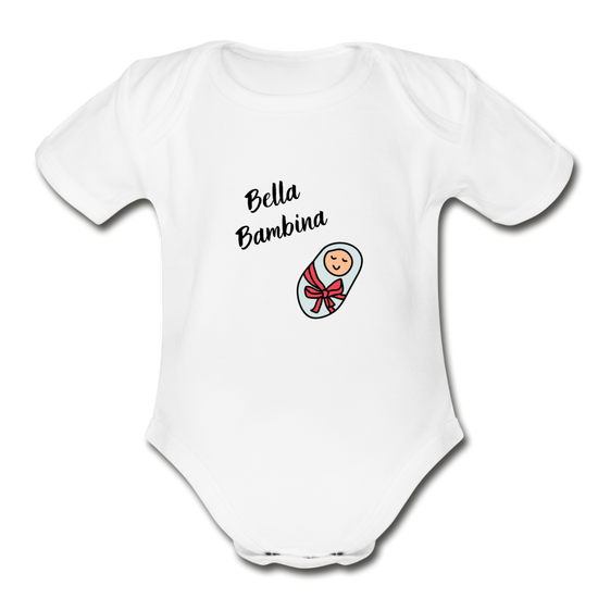 Bella bambina Organic Onesie - white