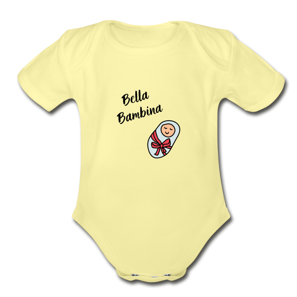 Bella bambina Organic Onesie - washed yellow