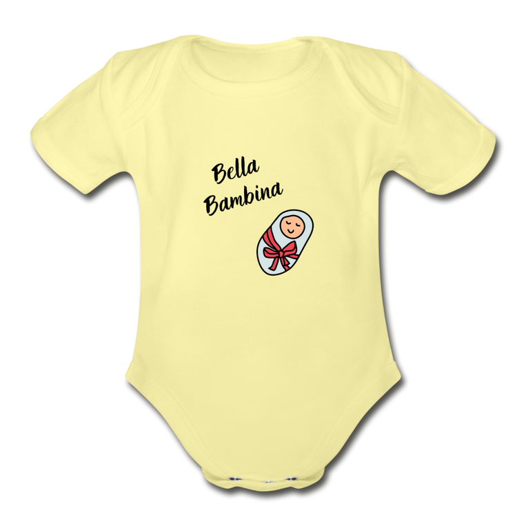 Bella bambina Organic Onesie - washed yellow