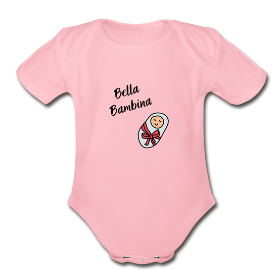 Bella bambina Organic Onesie - light pink