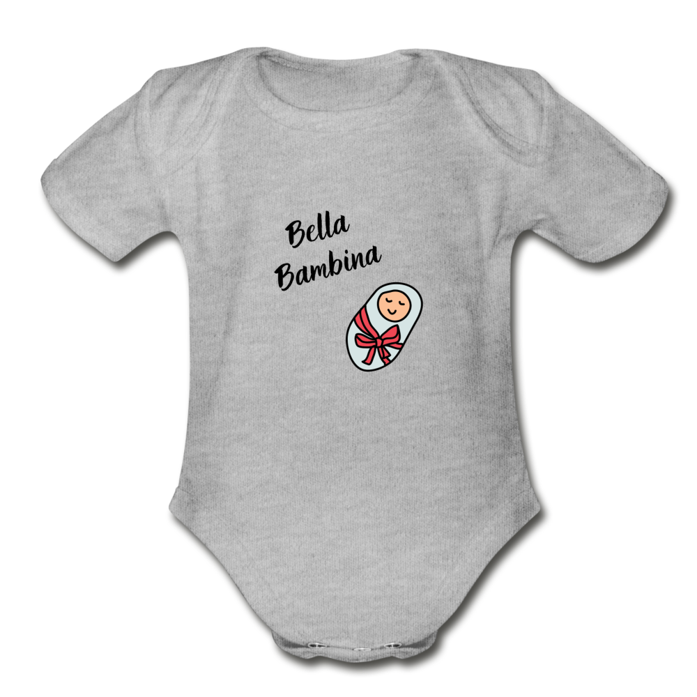 Bella bambina Organic Onesie - heather gray