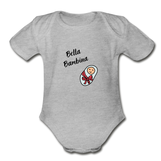 Bella bambina Organic Onesie - heather gray