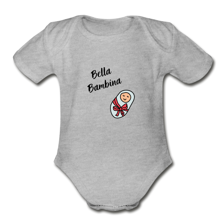 Bella bambina Organic Onesie - heather gray