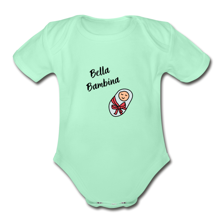 Bella bambina Organic Onesie - light mint