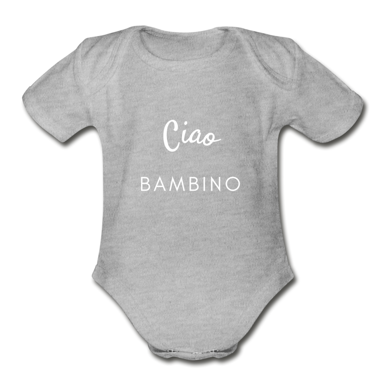 Ciao Bambino Organic Onesie - heather gray