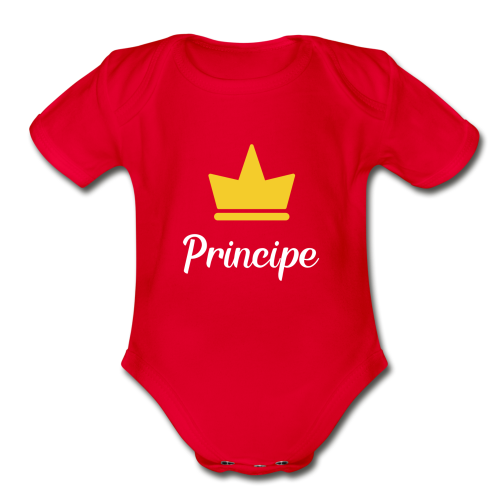 Principe Organic Onesie - red