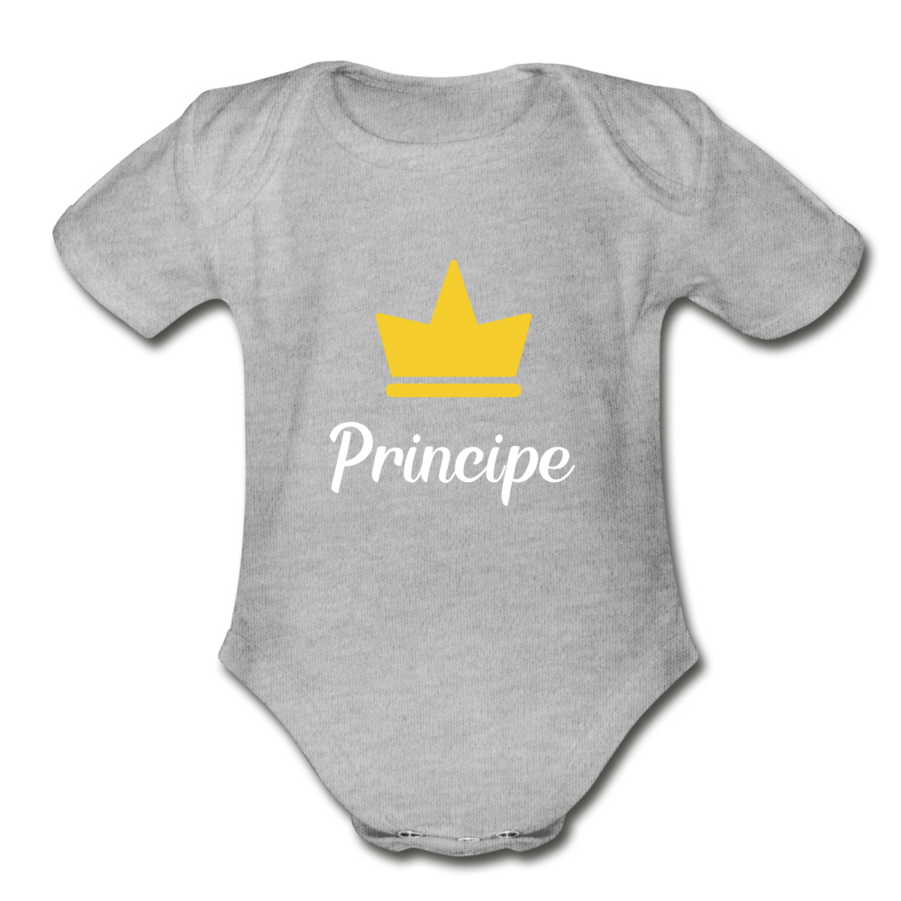 Principe Organic Onesie - heather gray